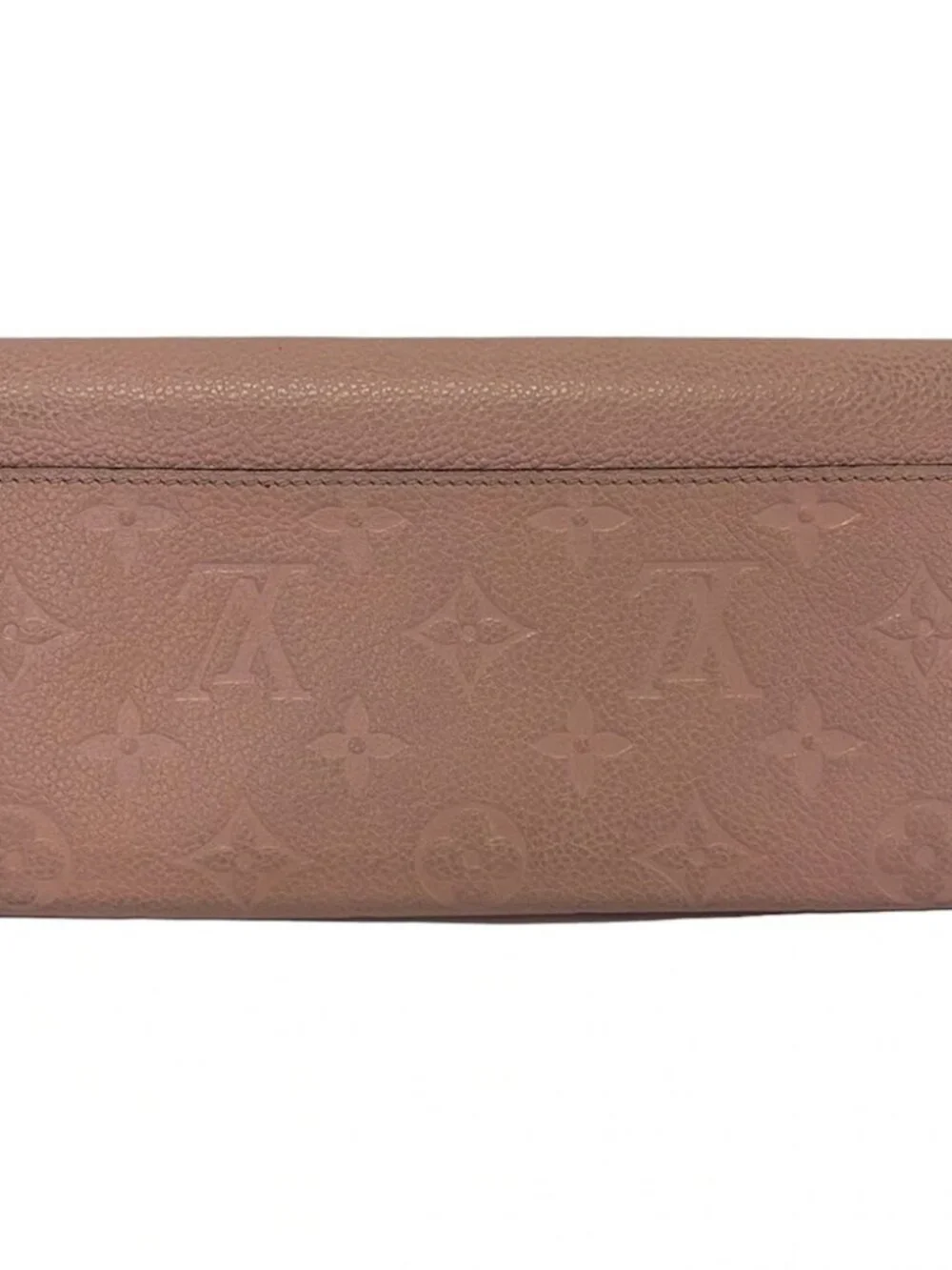 LOUIS VUITTON Portefeuille Sara M61291 Rose Ballerine Monogram Empreinte CA2148